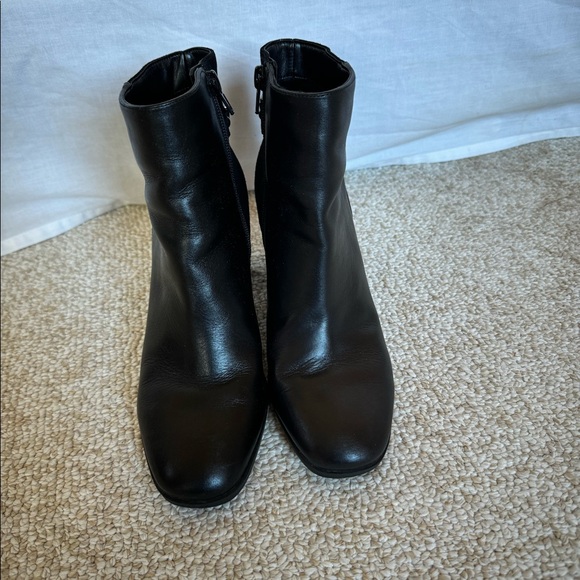 Black booties square toe - Picture 2 of 6
